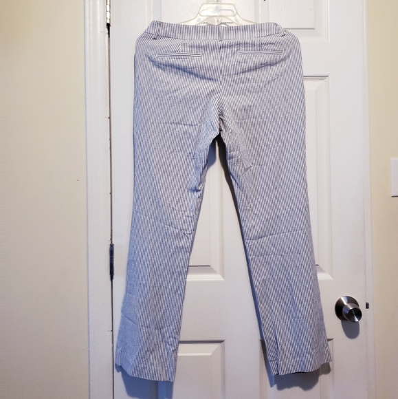 Express Editor barely boot low rise Sz-10R Blue stripe blue striped - Picture 12 of 13